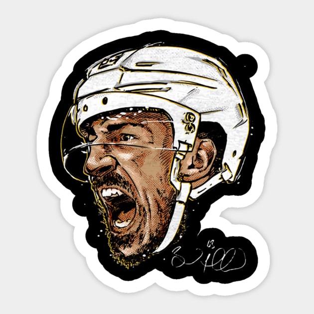 brad marchand scream Sticker by mazihaya pix